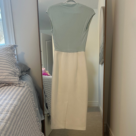 Ted Baker Soft Blue and White Midi Dress - Picture 5 of 5